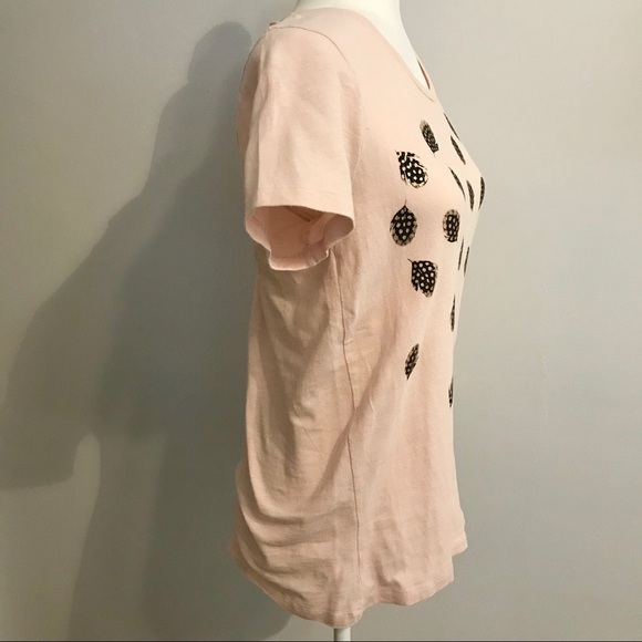 J Crew Factory Feather’s Collectors T Shirt Small Pink Short Sleeve Preppy - Picture 2 of 7